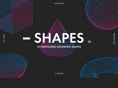 Contoured Vector Geometric Shapes