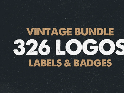 MEGA BUNDLE 326 Vintage Logos Badges