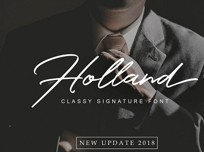 Holland Elegant Font Collection animation branding design graphic design illustration illustrator minimal typography ui vector