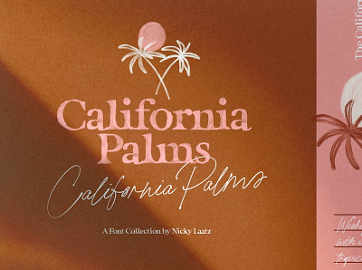 California Palms Fonts & Graphics animation branding design graphic design illustration illustrator logo minimal typography vector
