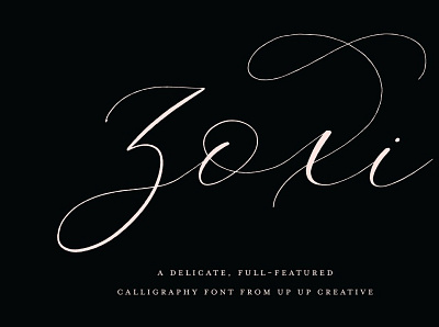 Zoxi, a Calligraphy Script Font animation branding design graphic design icon illustration illustrator logo minimal typography vector