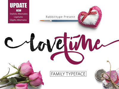 LOVE TIME script Family animation branding design graphic design illustration illustrator logo minimal typography ux vector