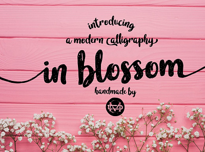 In blossom - Modern Calligraphy animation branding design graphic design icon illustration illustrator minimal typography ui vector