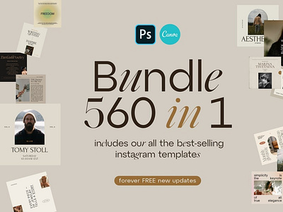 Instagram BUNDLE - Canva & PS