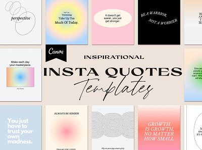 Instagram Quotes Template | Canva animation app branding design icon illustration illustrator minimal typography vector website