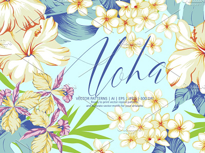 Aloha | Vector hawaiian patterns animation branding design graphic design icon illustration illustrator logo minimal typography ui vector web website