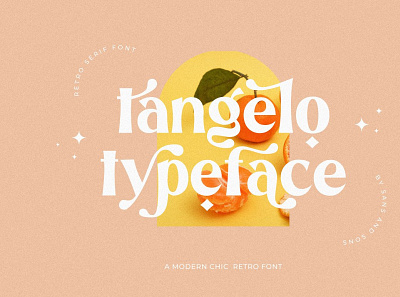 Tangelo - Retro Serif animation branding design graphic design illustration illustrator logo minimal typography vector