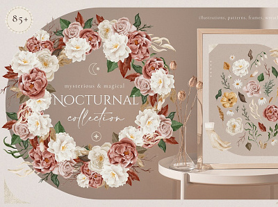 Nocturnal Watercolor Collection animation branding design graphic design illustration illustrator logo minimal typography ui vector website