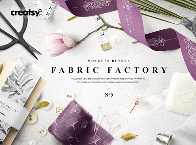 Fabric Factory v.9 Mockup Bundle animation branding clean design graphic design illustration illustrator logo minimal typography