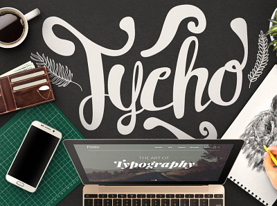 Tycho Typeface + Ornaments animation branding design graphic design illustration illustrator logo minimal typography website