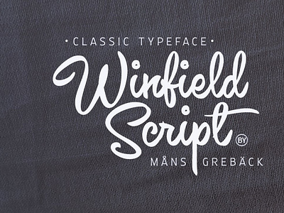 Winfield Script - Classic Typeface