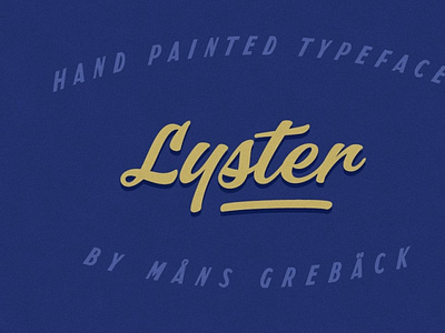 Lyster - Hand-painted Brush Script