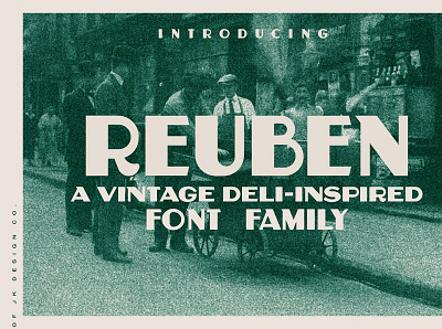 Reuben - A Vintage Display Font animation branding design graphic design illustration illustrator logo minimal typography web