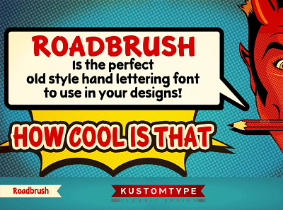 Roadbrush Hand Lettering animation art branding clean graphic design illustration illustrator typography ui vector website