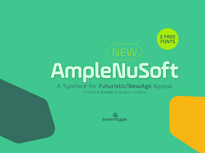 AmpleNuSoft - A Display Type Family animation branding design graphic design illustration illustrator logo minimal typography ui vector
