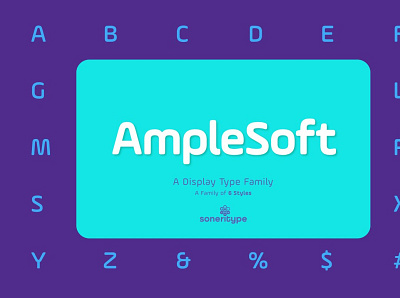 AmpleSoft Display Type Family animation branding design graphic design illustration illustrator logo typography ui vector
