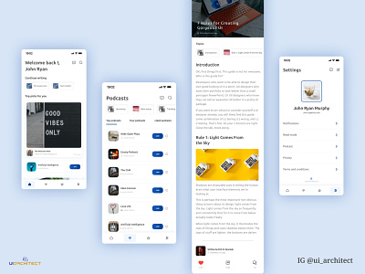 Podcast App UI Design