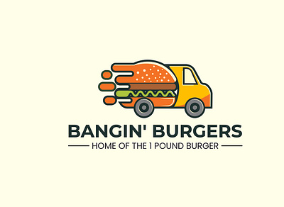 racertee burger logo food logo logo design restaurant logo