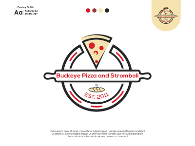 Buckeye Pizza and Stromboli bakery bakery logo brand logo business logo clean logo creative logo fast food logo flat logo food logo logo logo design minimal logo minimalist logo modern logo pizza pizza logo restaurant logo simple logo stromboli stromboli logo