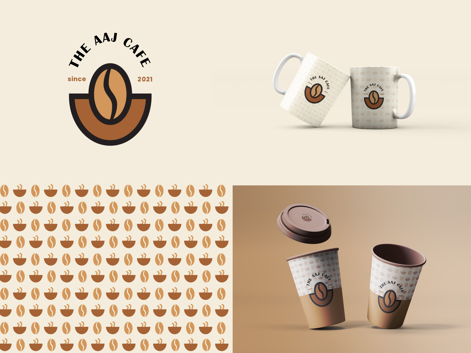 Coffee Shop Branding Cafe Logo By The Aaj Branding On Dribbble 6708