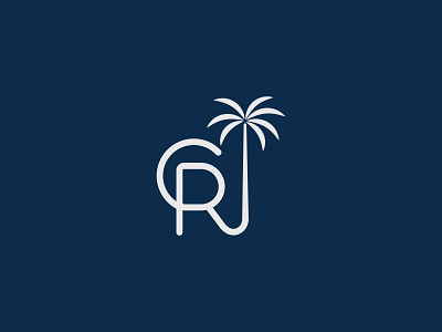 CRJ minimal letter logo