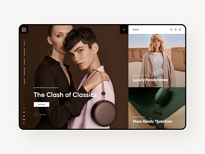 Bang & Olufsen Concept art design flat minimal typography ui ux web website