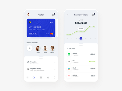 Bank app concept