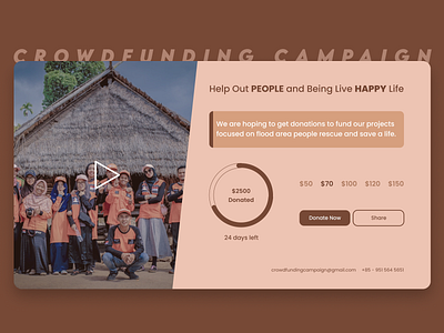 Crowdfunding Campaign DailyUI 032 campaigns create new campaign crowd funding crowdfunding daily ui 032 daily ui 32 daily ui inspiration dailyui mobile app design mobile app ui design mobile ui design ui