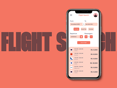 Flight Search DailyUI 068 app design daily ui 068 daily ui inspiration dailyui dailyui 068 flight booking flight booking ui flight search mobile app design mobile app ui design mobile ui design product app design ui