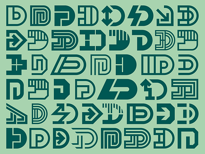Logo & Type D Exploration branding design graphic design illustration illustrator letter d logo logo d logo exploration minimal type typography vector