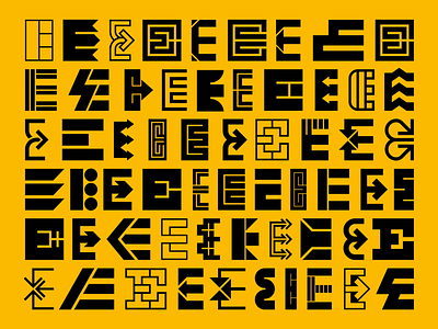 Logo & Type E Exploration branding design graphic design letter design letter e logo collection logo e type type e typography