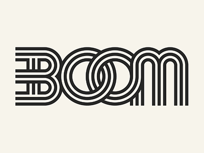 Boom Type boom boom type branding graphic design lettering lines logo logo minimal type typography
