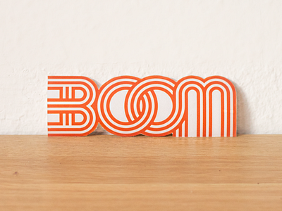 BOOM Sticker Design boom boom design boom lettering lettering lettering design logo design logo designer