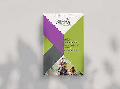 Alpha Grand Rapids Annual Report annual report branding graphic design non profit visual design