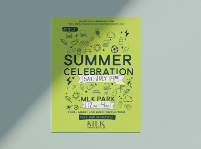 MLK Park Block Club branding community project goverment graphic design illustration non profit pro bono