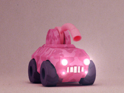 Flaccid Cannon 3d cannon pink tank