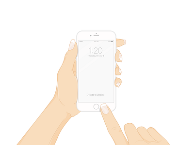Hand mockup illustration hands illustration iphone mockup vector