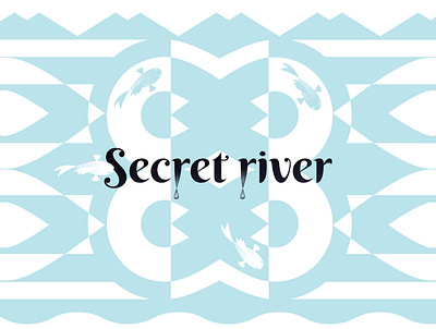 Secret River geometric pattern logo design pattern river logotype