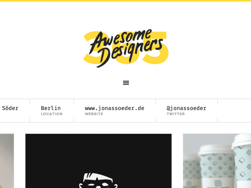 365 awesome designers - 2015