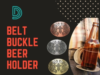 Country Belt Buckle Belt Buckle Beer Holder Beer Holders, Beer - Main Image