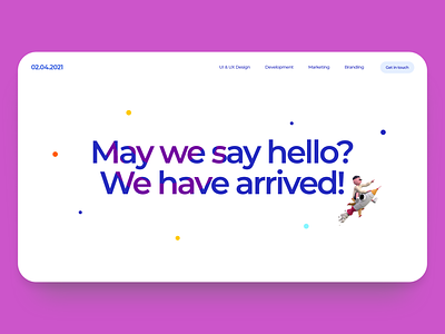 #Welcome - Digital Landing Page 2021 clean design digital germany illustration minimal modern ui ux web website