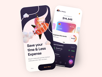 Finance App UX UI Design