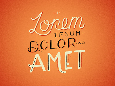 Lorem Ipsum hand lettering preview skillshare teaching