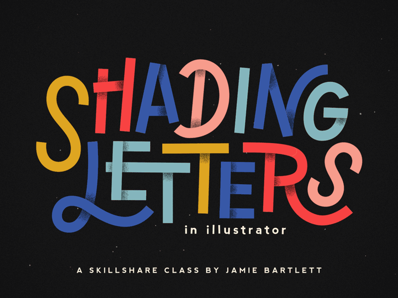 Shading Letters in Illustrator after effects animation class gif loop motion graphics skillshare