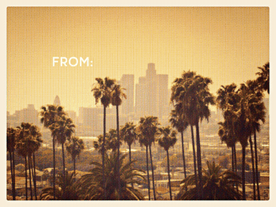 From: LA | To: Denver after effects animation california colorado denver gif hand lettering la loop los angeles motion graphics typography