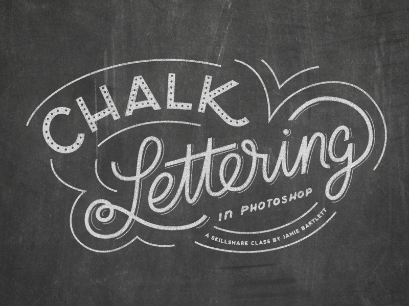 Chalk Lettering In Photoshop after effects animation class gif loop motion graphics skillshare