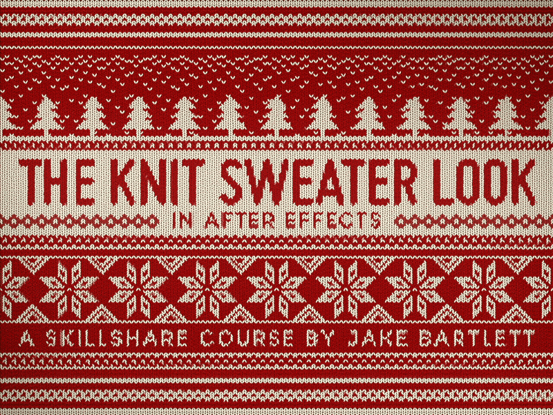 The Knit Sweater Look after effects animation gif loop motion graphics skillshare