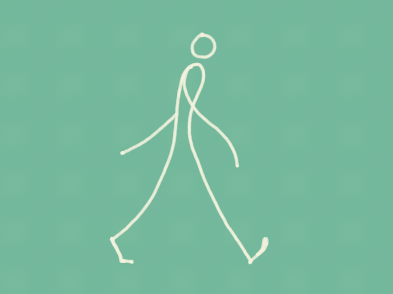 024 - Walk Cycle 001 2d after effects animation daily art everydays loop walk cycle