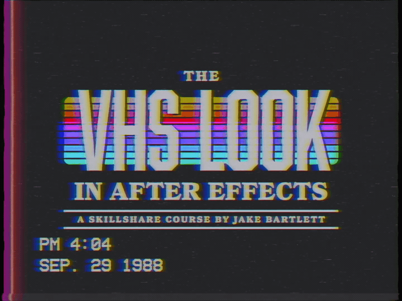 premiere pro paused vhs effect
