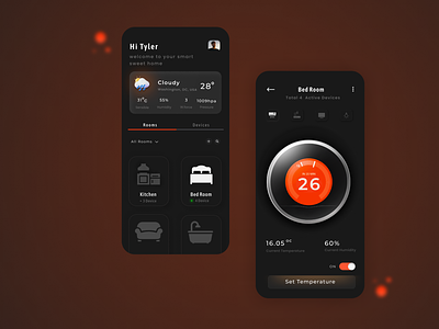 SWEET SMART HOME | HOMELY app appdesgin concept design homely illustration interface smarthome typography ui uiuxdesgin ux